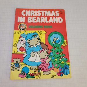 Vintage 1991 Christmas in Bearland Bear Coloring Book Activity Book Holiday 90's